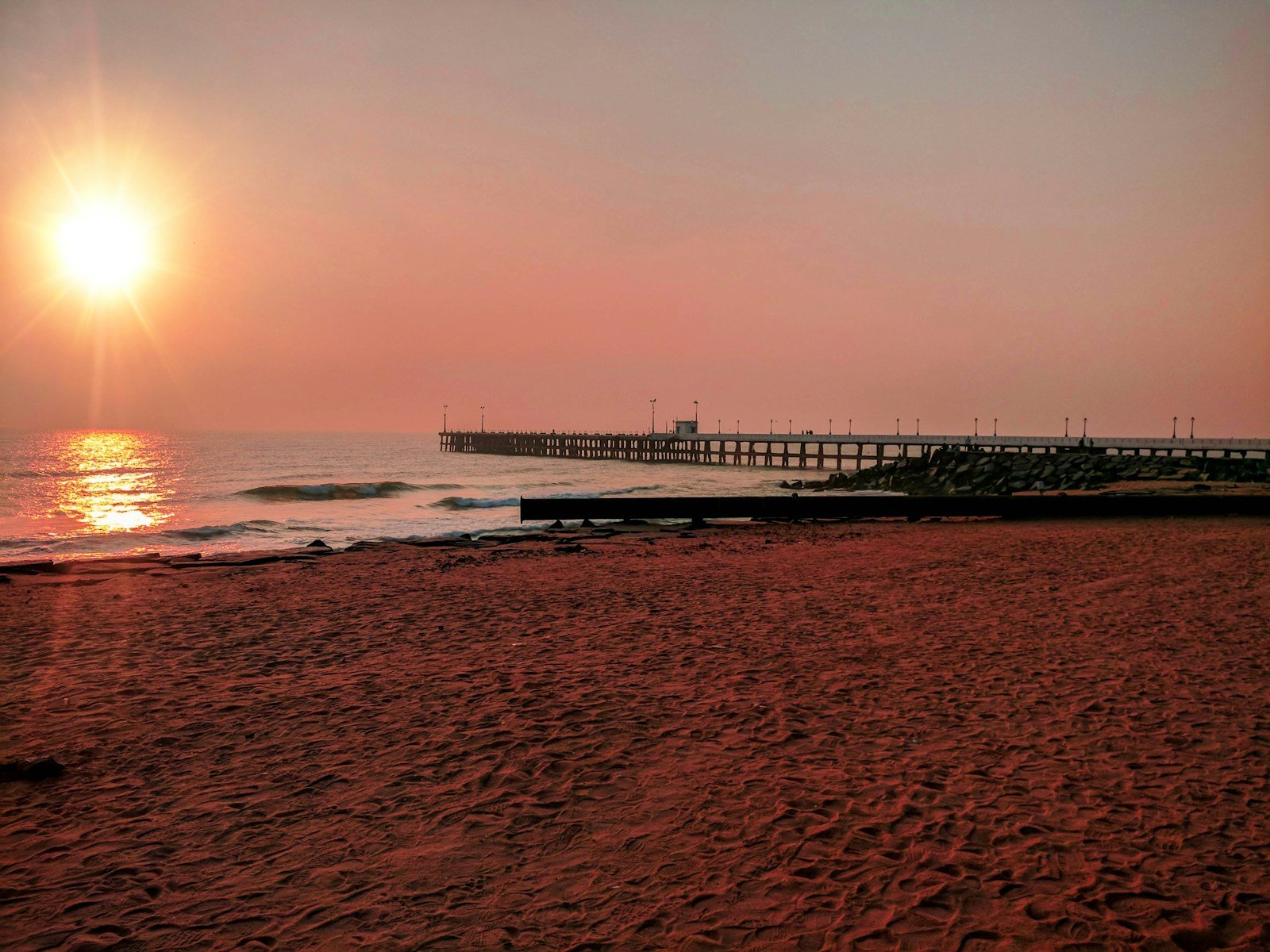 sunset at the beach